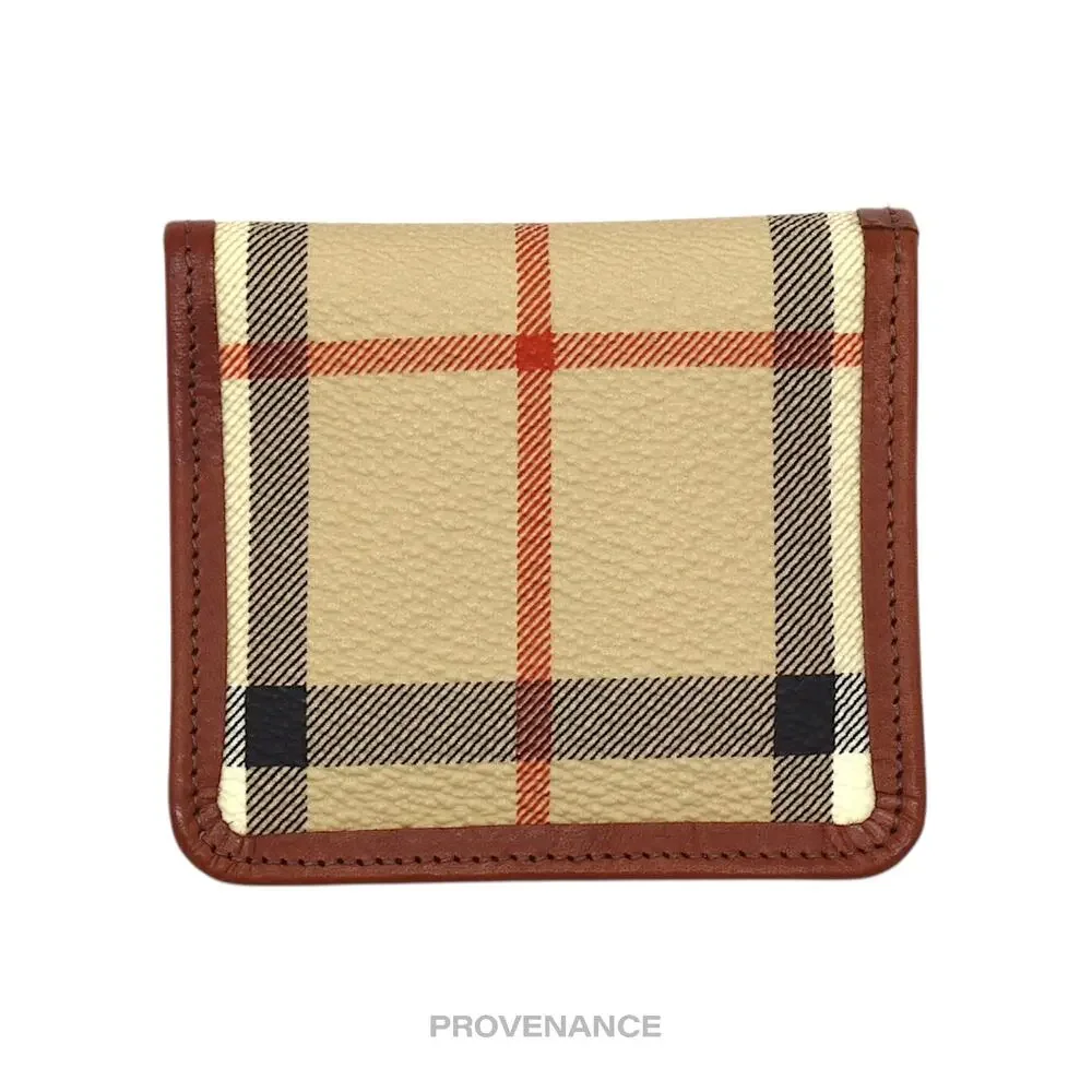 🔴 Burberry Vintage Golf Tee Wallet - Nova Haymarket Check